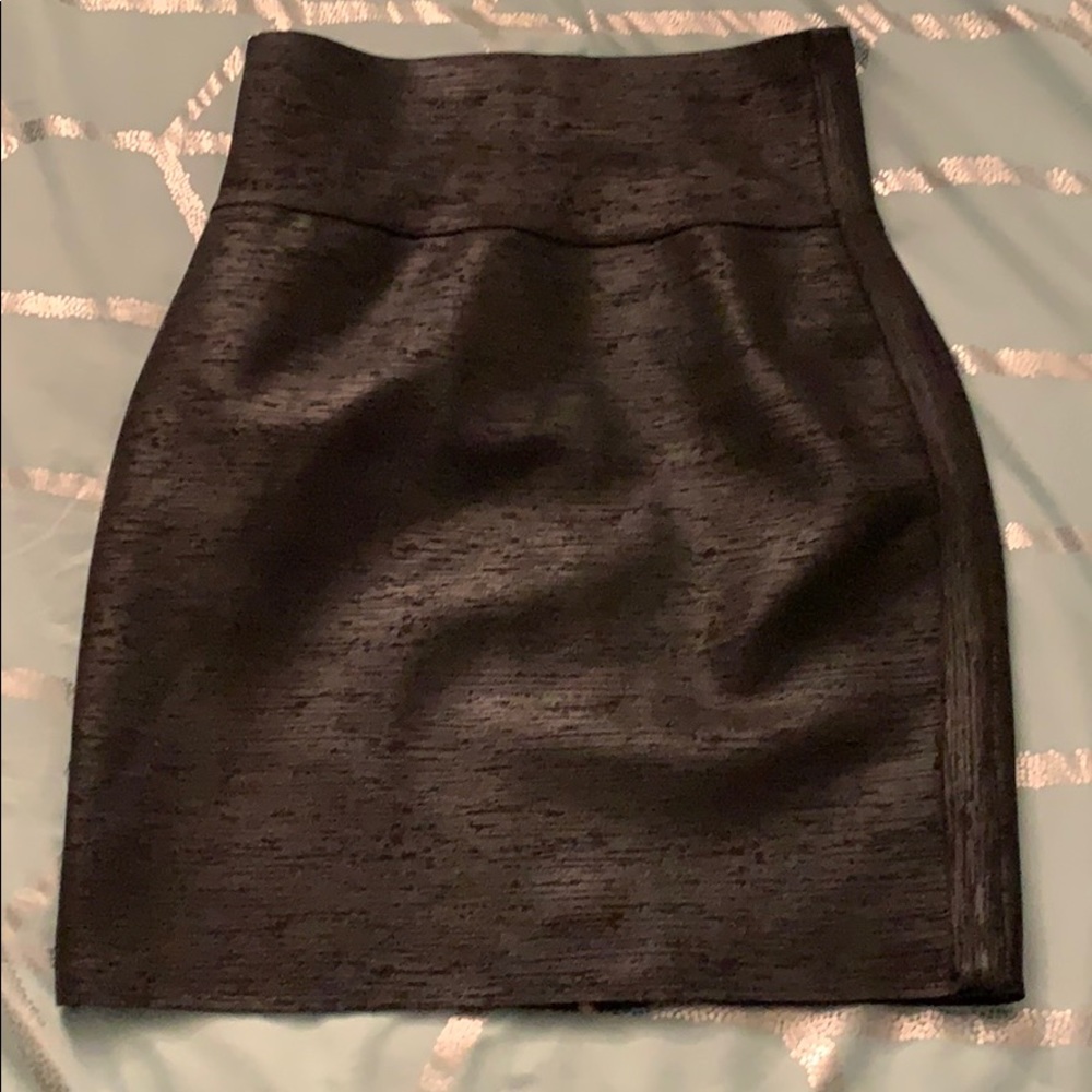 Black Leather Pencil Skirt